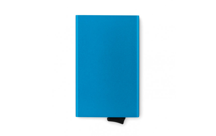 Tarjetero de aluminio RFID Securpush azul