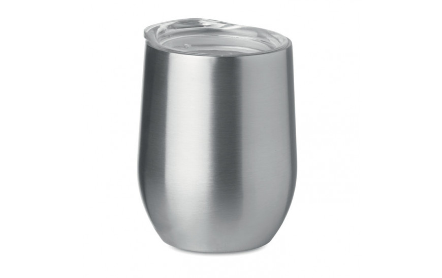 Vaso para vino de 350 ml Chin chin plata mate
