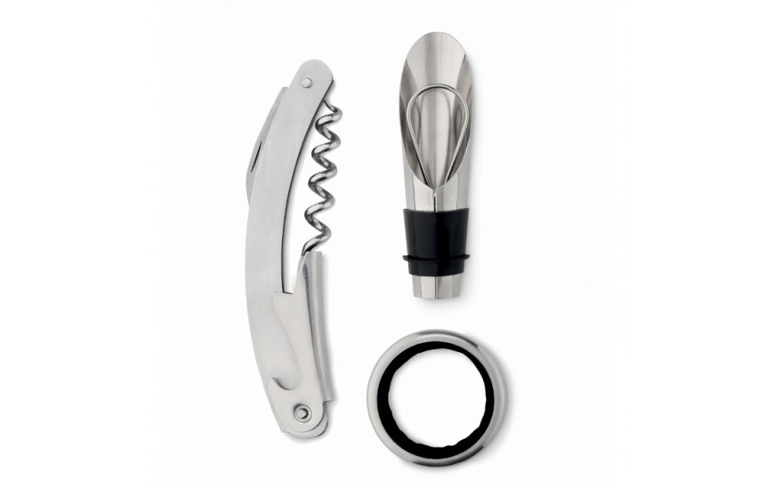 Set de vino botella Settie 	negro