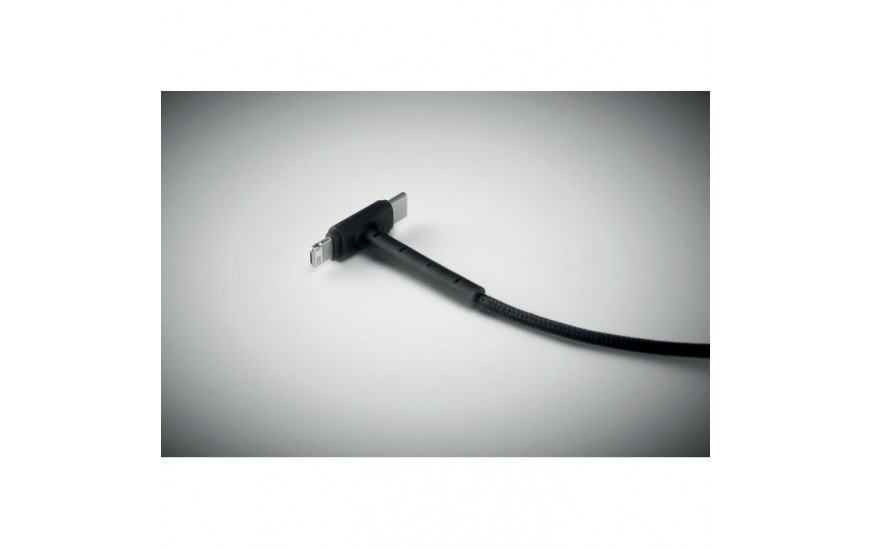 Cable de carga 3 en 1 Cable stand negro