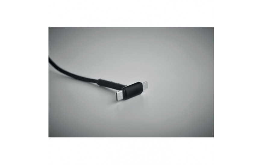 Cable de carga 3 en 1 Cable stand negro