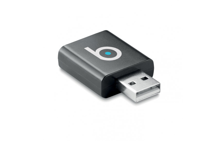 USB data block. Data blocker negro