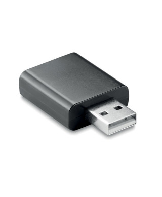 USB data block. Data blocker negro